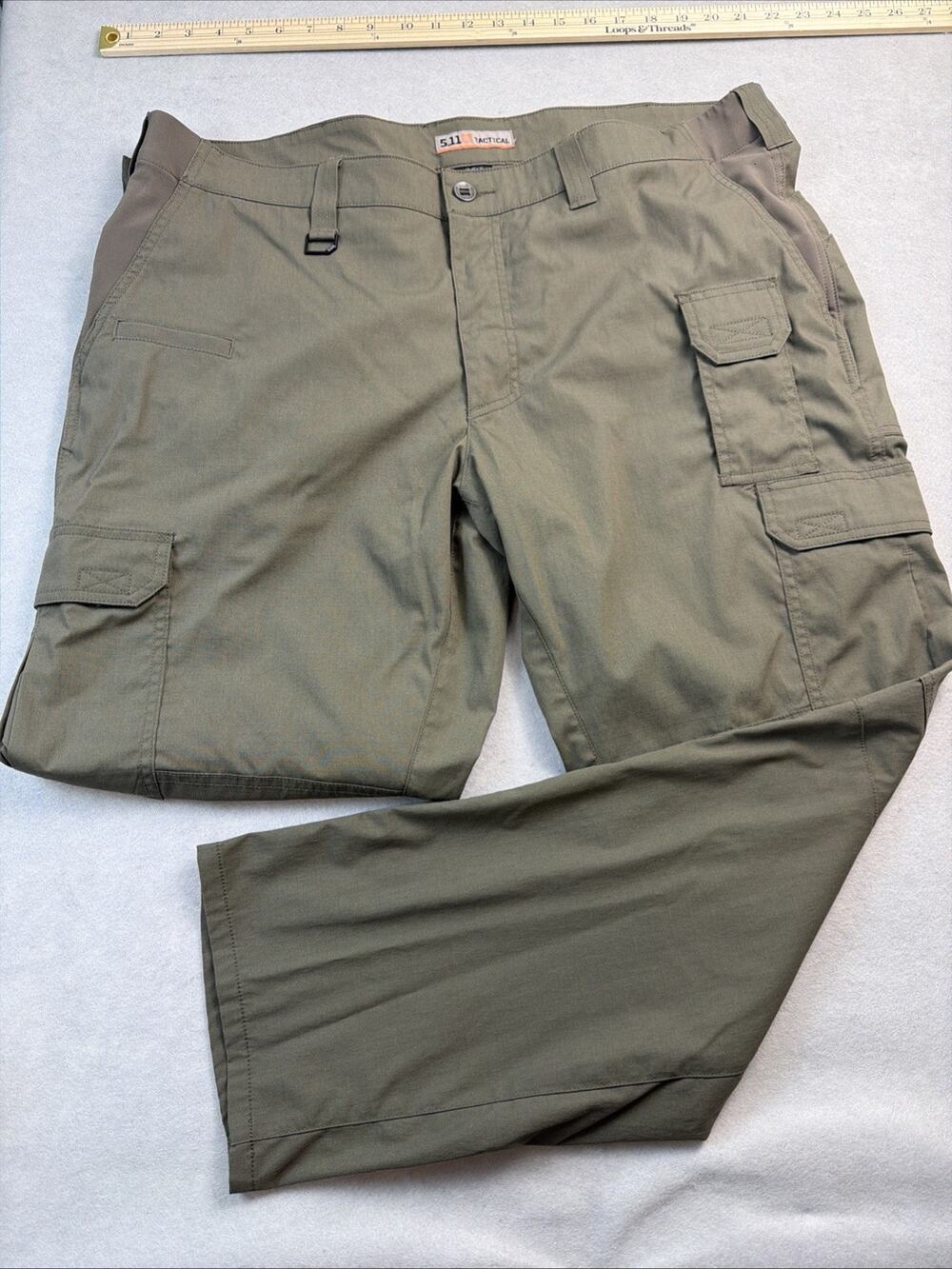 511 tactical Taclite Pro 74273 Pants Mens Ripstop Cargo Double Knee Green 40X30
